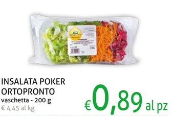 Insalata Poker Ortopronto Vaschetta 200 g