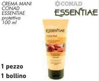 Conad CREMA MANI CONAD ESSENTIAE protettiva 100 ml offerta