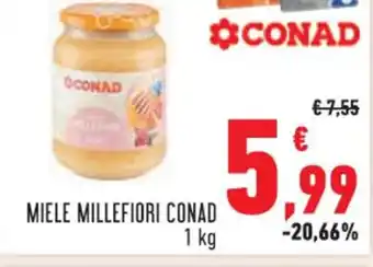Conad MIELE MILLEFIORI CONAD 1 kg offerta