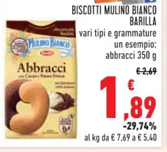 Conad BISCOTTI MULINO BIANCO BARILLA 350 g offerta