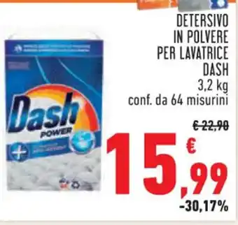 Conad DETERSIVO IN POLVERE PER LAVATRICE Dash offerta