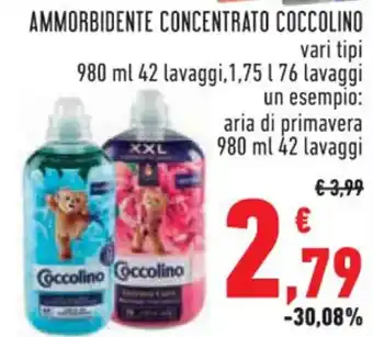 Conad AMMORBIDENTE CONCENTRATO COCCOLINO 980 ml offerta
