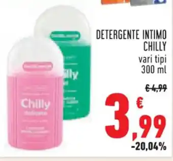 Conad DETERGENTE INTIMO CHILLY vari tipi 300 ml offerta