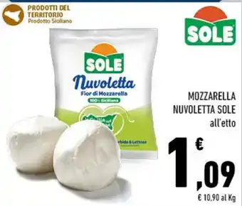 Conad MOZZARELLA NUVOLETTA SOLE all'etto offerta