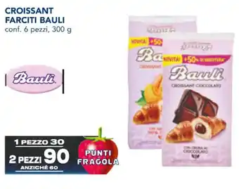 Esselunga CROISSANT FARCITI BAULI conf. 6 pezzi, 300 g offerta