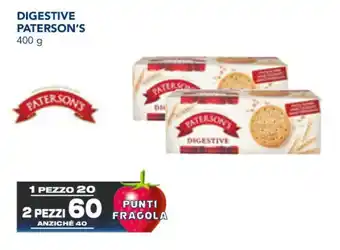 Esselunga DIGESTIVE PATERSON'S 400 g offerta