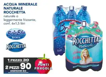Esselunga ACQUA MINERALE NATURALE naturale o leggermente frizzante, conf. 6x1,5 litri offerta