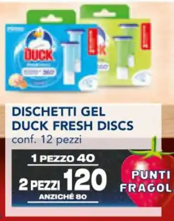 Esselunga DISCHETTI GEL DUCK FRESH DISCS conf. 12 pezzi offerta