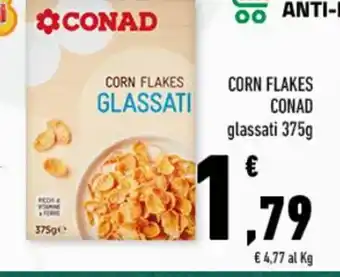 Conad CORN FLAKES CONAD glassati 375g offerta