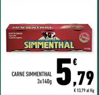 Conad CARNE SIMMENTHAL 3x140g offerta