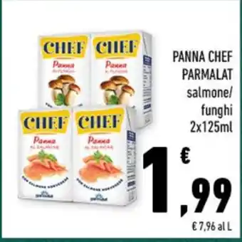 Conad PANNA CHEF PARMALAT salmonel funghi 2x125ml offerta