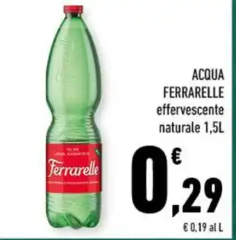 Conad ACQUA FERRARELLE effervescente naturale 1,5L offerta