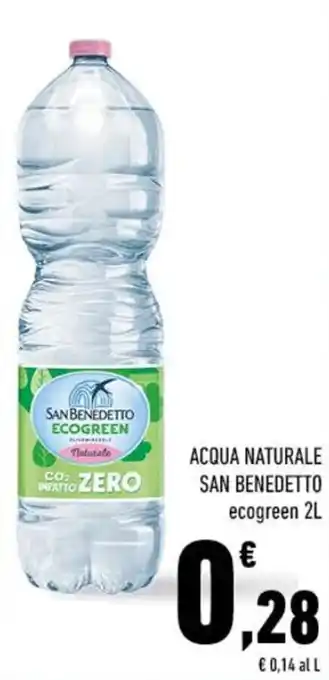Conad ACQUA NATURALE SAN BENEDETTO ecogreen 2L offerta