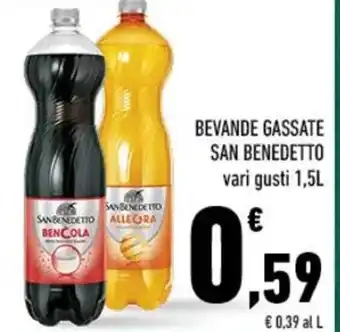 Conad BEVANDE GASSATE SAN BENEDETTO vari gusti 1,5L offerta