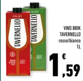 VINO BRIK TAVERNELLO rosso/bianco 1L