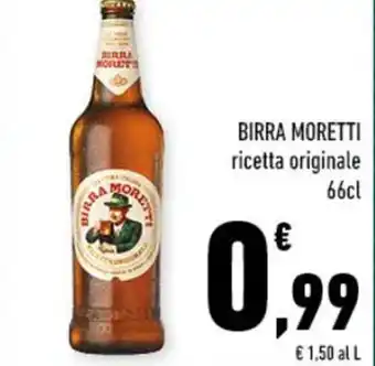 Conad BIRRA MORETTI ricetta originale 66cl offerta