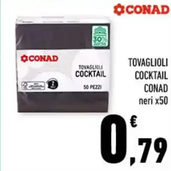 Conad TOVAGLIOLI COCKTAIL CONAD neri x50 offerta