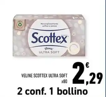 Conad VELINE SCOTTEX ULTRA SOFT x80 offerta