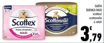 Conad CARTA IGIENICA MAXI scottex/ scottonelle offerta