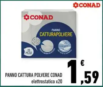 Conad PANNO CATTURA POLVERE CONAD elettrostatico x20 offerta