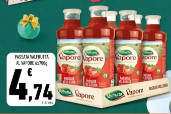 Conad PASSATA VALFRUTTA AL VAPORE 6x700g offerta