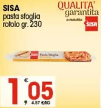 Quick Sisa SISA pasta sfoglia rotolo gr. 230 offerta