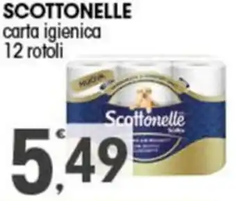 Quick Sisa SCOTTONELLE carta igienica 12 rotoli offerta