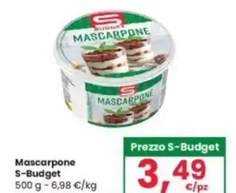 Eurospar Mascarpone S-Budget 500 g offerta