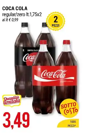 Hardis COCA COLA regular/zero It.1,75x2 offerta