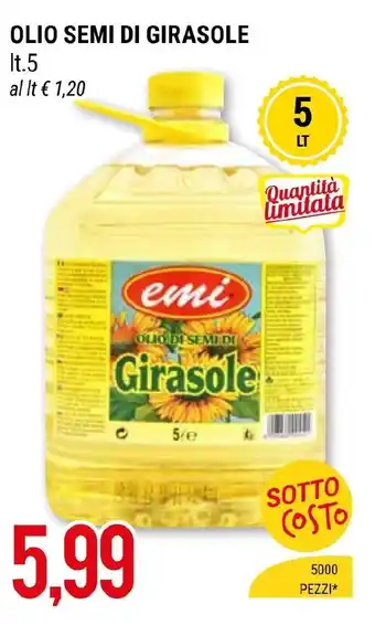 Hardis OLIO SEMI DI GIRASOLE lt. 5 offerta