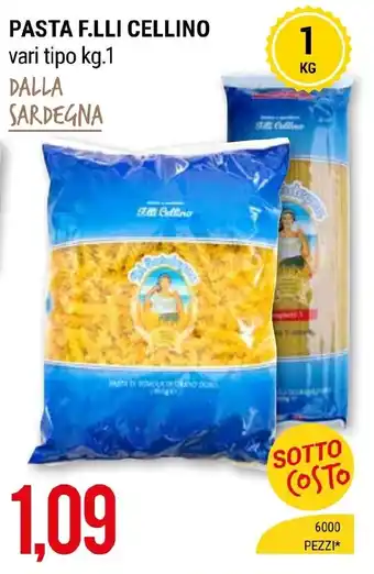 Hardis PASTA F.LLI CELLINO vari tipo kg.1 offerta