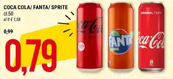 Hardis COCA COLA/ FANTA/ SPRITE cl.50 offerta