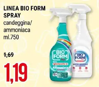 LINEA BIO FORM SPRAY candeggina/ ammoniaca ml. 750