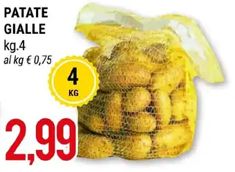 Hardis PATATE GIALLE kg.4 offerta