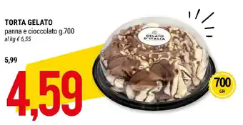 Hardis TORTA GELATO panna e cioccolato g.700 offerta