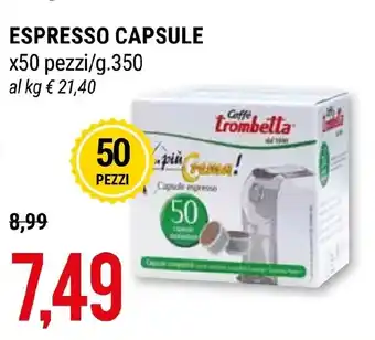 ESPRESSO CAPSULE x50 pezzi/g.350