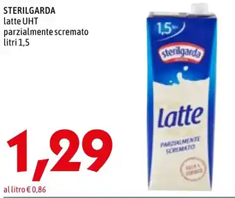 MEGA STERILGARDA latte UHT parzialmente scremato litri 1,5 offerta
