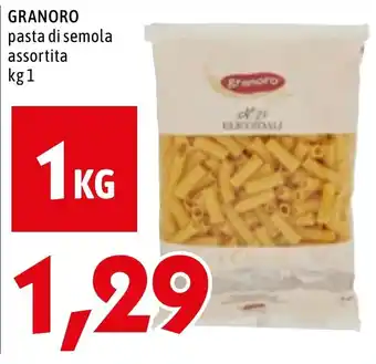 MEGA GRANORO pasta di semola assortita kg 1 offerta