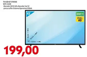 TV LED 43"ST43VD