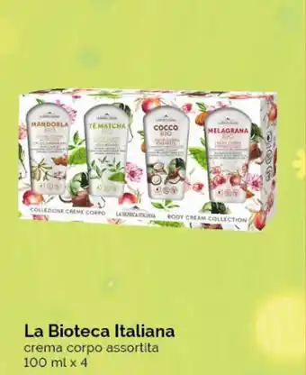 Acqua & Sapone La Bioteca Italiana crema corpo assortita 100 ml x 4 offerta