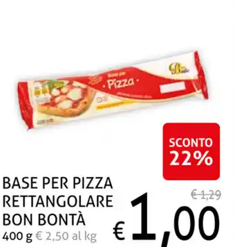 Ecu Discount Bon Bontà Base Per Pizza Rettangolare 400 g offerta