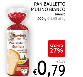 Ecu Discount Mulino Bianco Pan Bauletto Bianco 400 g offerta
