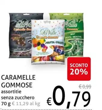 Caramelle Gommose assortitie Senza Zucchero 70 g