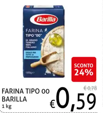 Ecu Discount Barilla Farina Tipo 00 1 kg offerta