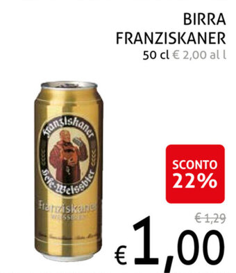 Ecu Discount Birra Franziskaner 50 cl offerta