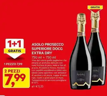 DPiù ASOLO PROSECCO SUPERIORE DOCG EXTRA DRY offerta