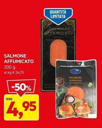 DPiù SALMONE AFFUMICATO 200 g offerta