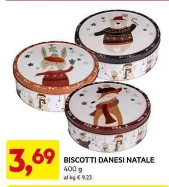 DPiù BISCOTTI DANESI NATALE 400 g offerta