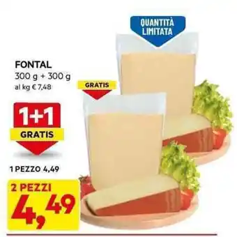 DPiù FONTAL 300 g + 300 g offerta