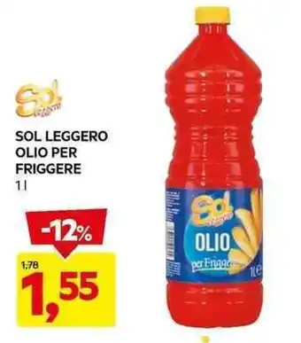 DPiù SOL LEGGERO OLIO PER FRIGGERE 1 l offerta